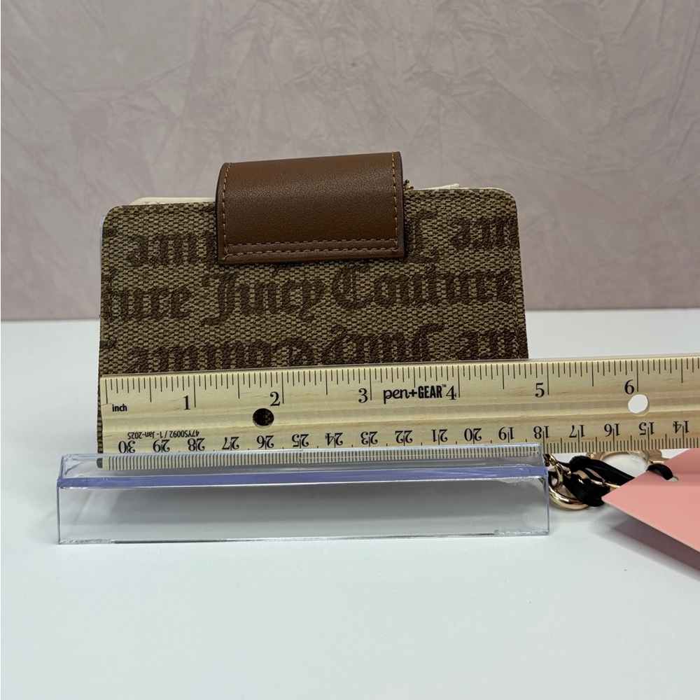Juicy Couture All Things Juicy Tab Card Wallet Chestnut Chino - Picture 5 of 14
